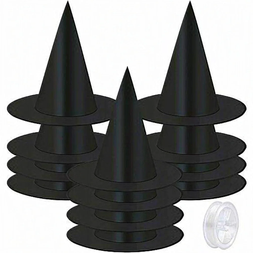 12 Pieces Halloween Yard‎ Decoration Costume Witch Hat